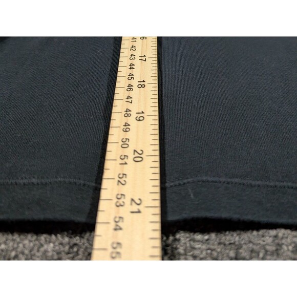 Lauren Ralph Lauren Women's Size PM Black Top Button Shoulders Cuffed Sleeves - Picture 5 of 7